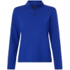 Custom Womens Stretch Quarter-Zip Fleece Pullover Royal