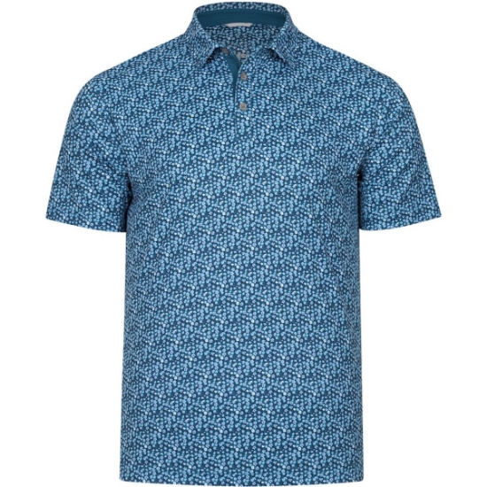 Custom Mens Ridge Polo Deep Lake