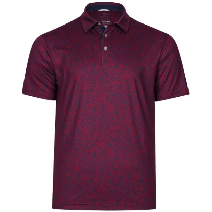 Custom Mens Sunset Polo Berry