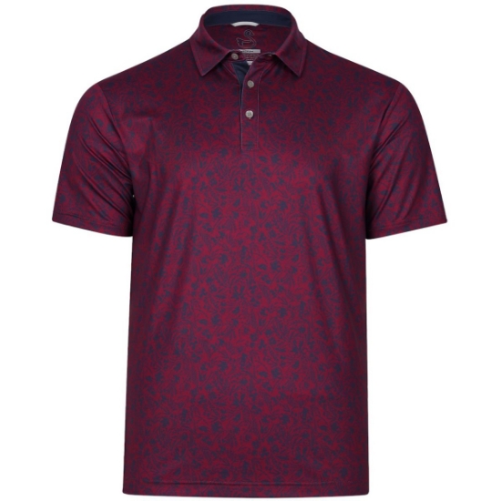 Custom Mens Sunset Polo Berry