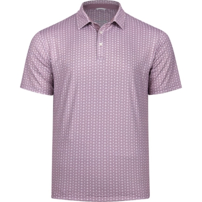 Custom Mens Seashell Polo Mauve