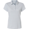 Custom Womens Kayla Striped Polo Glacier White