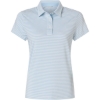 Custom Womens Kayla Striped Polo Sky White