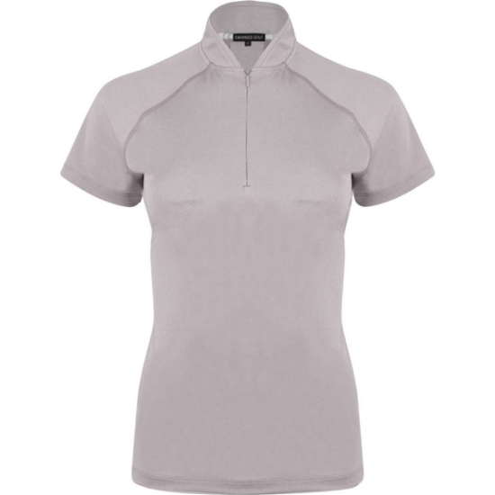 Custom Womens Quinn Polo Grey