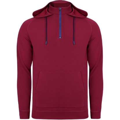 Custom Mens Jonathan Hooded Sweatshirt Berry