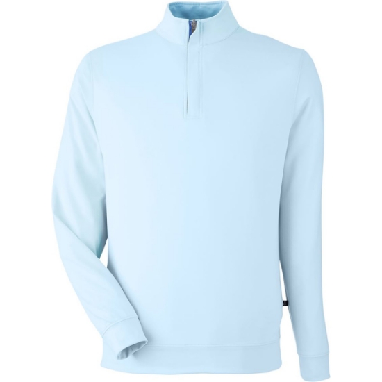 Custom Mens McKinnon Quarter-Zip Pullover Sky