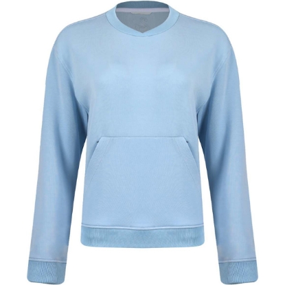 Custom Womens Margaret Cross Neck Sweatshirt Sky