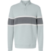 Custom Mens Owen Quarter-Zip Colorblock Pullover Glacier/ Graphite