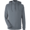 Custom Unisex Vandyke Quarter-Zip Hooded Pullover Graphite