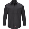 Custom Mens Mimix™ Long Sleeve Work Shirt Black