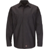 Custom Mens Tall Long Sleeve Automotive Crew Shirt Charcoal