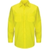 Custom Mens Enhanced & Hi-Visibility Long Sleeve Work Shirt Fluorescent Yellow