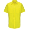 Custom Mens Tall Enhanced & Hi-Visibility Work Shirt Fluorescent Yellow