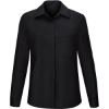 Custom Womens Performance Plus Long Sleeve Shop Shirt with Oilblok Technology Black/ Charcoal