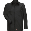Custom Mens Ripstop Long Sleeve Shirt Black
