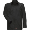 Custom Mens Tall Ripstop Long Sleeve Shirt Black