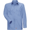 Custom Mens Tall Ripstop Long Sleeve Shirt Light Blue
