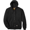 Custom Mens Tall Heritage Thermal-Lined Full-Zip Hooded Sweatshirt Black