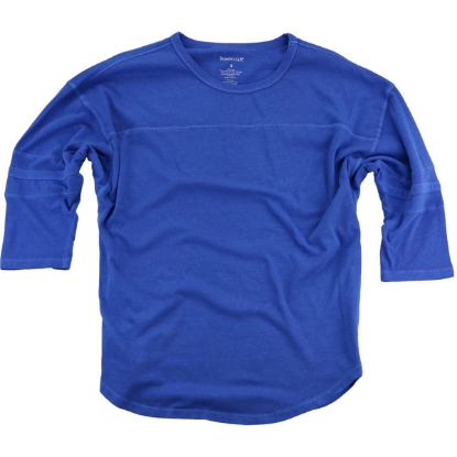 Custom Womens Garment-Dyed Vintage Jersey Royal