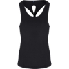 Custom Womens Knot Back Venus Tank Black