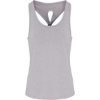 Custom Womens Knot Back Venus Tank Silver Melange
