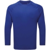 Custom Unisex Panelled Long Sleeve Tech T-Shirt Royal