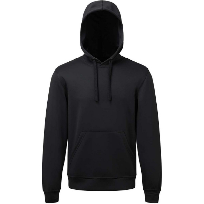 Custom Unisex Spun Dyed Hooded Sweatshirt Black