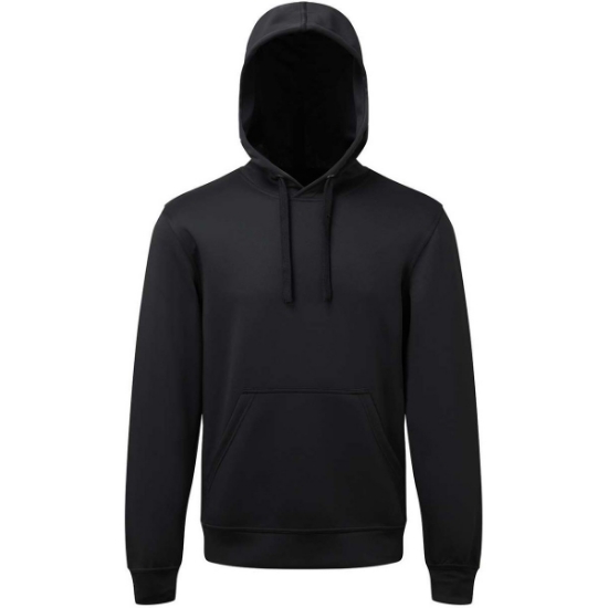 Custom Unisex Spun Dyed Hooded Sweatshirt Black