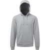 Custom Unisex Spun Dyed Hooded Sweatshirt Grey Melange