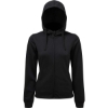 Custom Womens Spun Dyed Full-Zip Hooded Sweatshirt Black