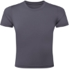 Custom Womens Luxe Fitted Tee Charcoal