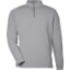 Custom Mens Carrollton Quarter-Zip Pullover Heather Grey