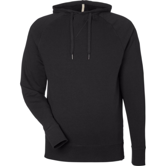 Custom Mens Varsity Hooded Sweatshirt Black