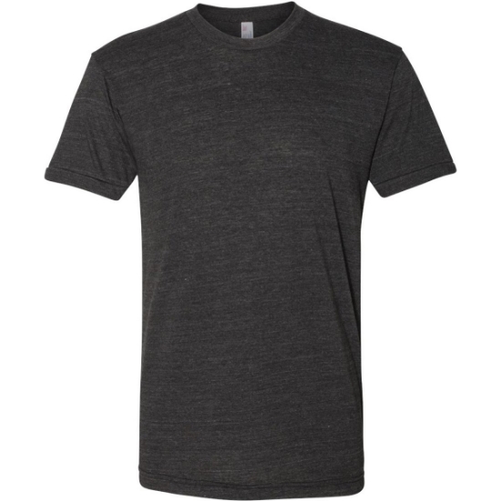 Custom Unisex USA-Made Triblend Track Tee Tri-Black