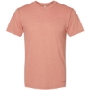 Custom Unisex Triblend Track Tee Tri-Coral