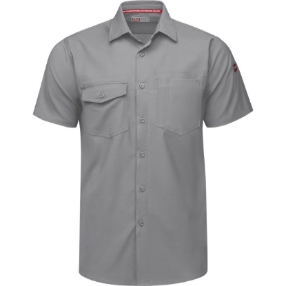 Custom Mens Tall Cooling Work Shirt Gravel