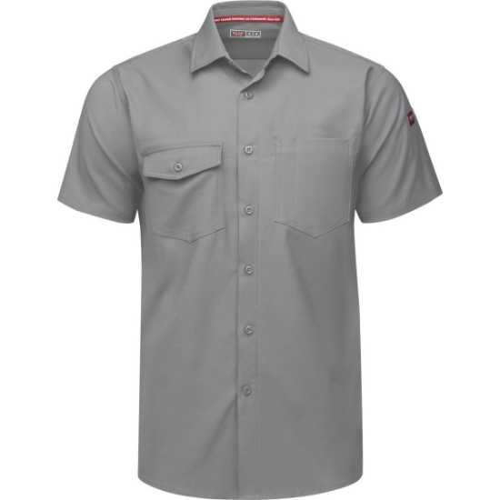 Custom Mens Tall Cooling Work Shirt Gravel