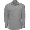 Custom Mens Cooling Long Sleeve Work Shirt Gravel