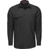 Custom Mens Tall Cooling Long Sleeve Work Shirt Black