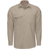 Custom Mens Tall Cooling Long Sleeve Work Shirt Sand