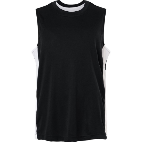 Custom Youth Zone Performance Reversible Jersey Black/ White