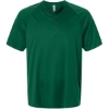 Custom Mens Zone Performance Henley Sport Forest
