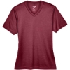 Custom Womens Sonic Heather Performance T-Shirt Sport Maroon Heather