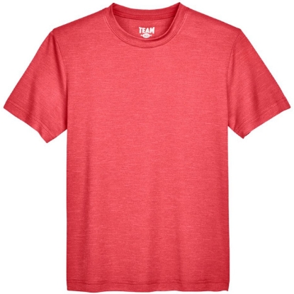 Custom Youth Sonic Heather Performance T-Shirt Sport Red Heather