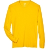 Custom Mens Zone Performance Long Sleeve T-Shirt Sport Athletic Gold