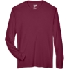Custom Mens Zone Performance Long Sleeve T-Shirt Sport Maroon