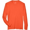 Custom Mens Zone Performance Long Sleeve T-Shirt Sport Orange