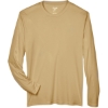 Custom Mens Zone Performance Long Sleeve T-Shirt Sport Vegas Gold