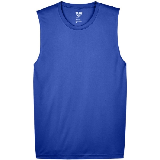 Custom Mens Zone Performance Muscle T-Shirt Sport Royal
