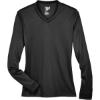Custom Womens Zone Performance Long Sleeve T-Shirt Black